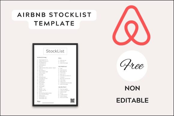 Airbnb Stocklist with QR: The Ultimate Checklist Template
