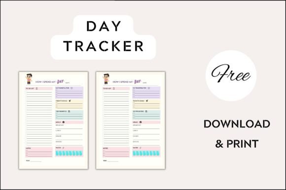 Build Self Productivity with a Printable Day Tracker