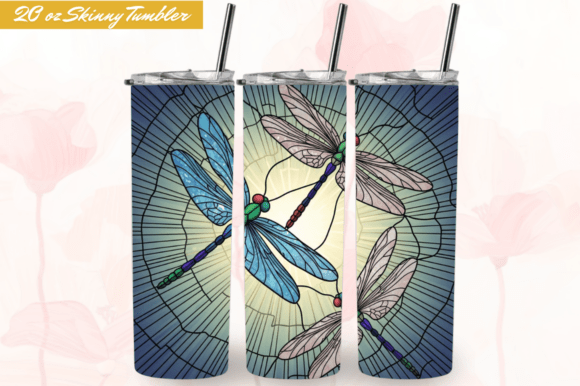 Elevate Your Craft: The Stained Glass Cardinal 20oz Tumbler Wrap