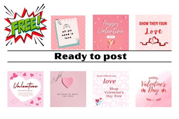 Free Instagram Post for Valentine Day: 5 Designs to Share the Love