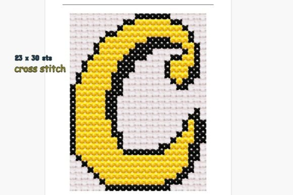 Letter C Cross Stitch Pattern: Your Alphabet Monogram Guide