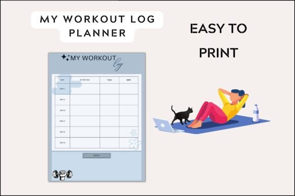 My Workout Log Planner Template: Your Free Fitness Companion