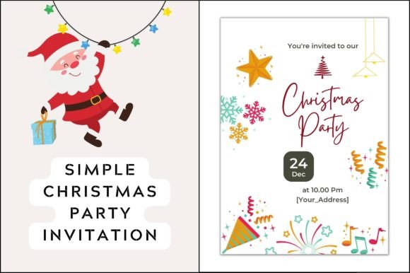 Simple Christmas Party Invitation: Festive Designs for Everyone
