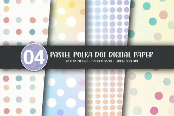 Unlocking Creativity with Pastel Polka Dot Digital Paper