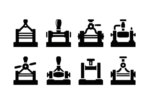 Vintage Stamp Icons Set: A Cut File for Authentic DIY Crafts