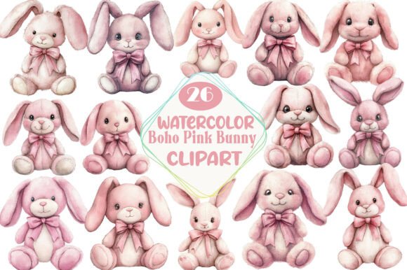Watercolor Boho Pink Bunny Clipart: A Designer's Guide